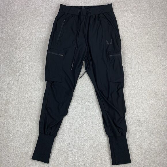 Asrv Pants Men XS Tetra Lite Tech High Rib Jogger Black DSG 0698 Inlay Pocket - Picture 1 of 16